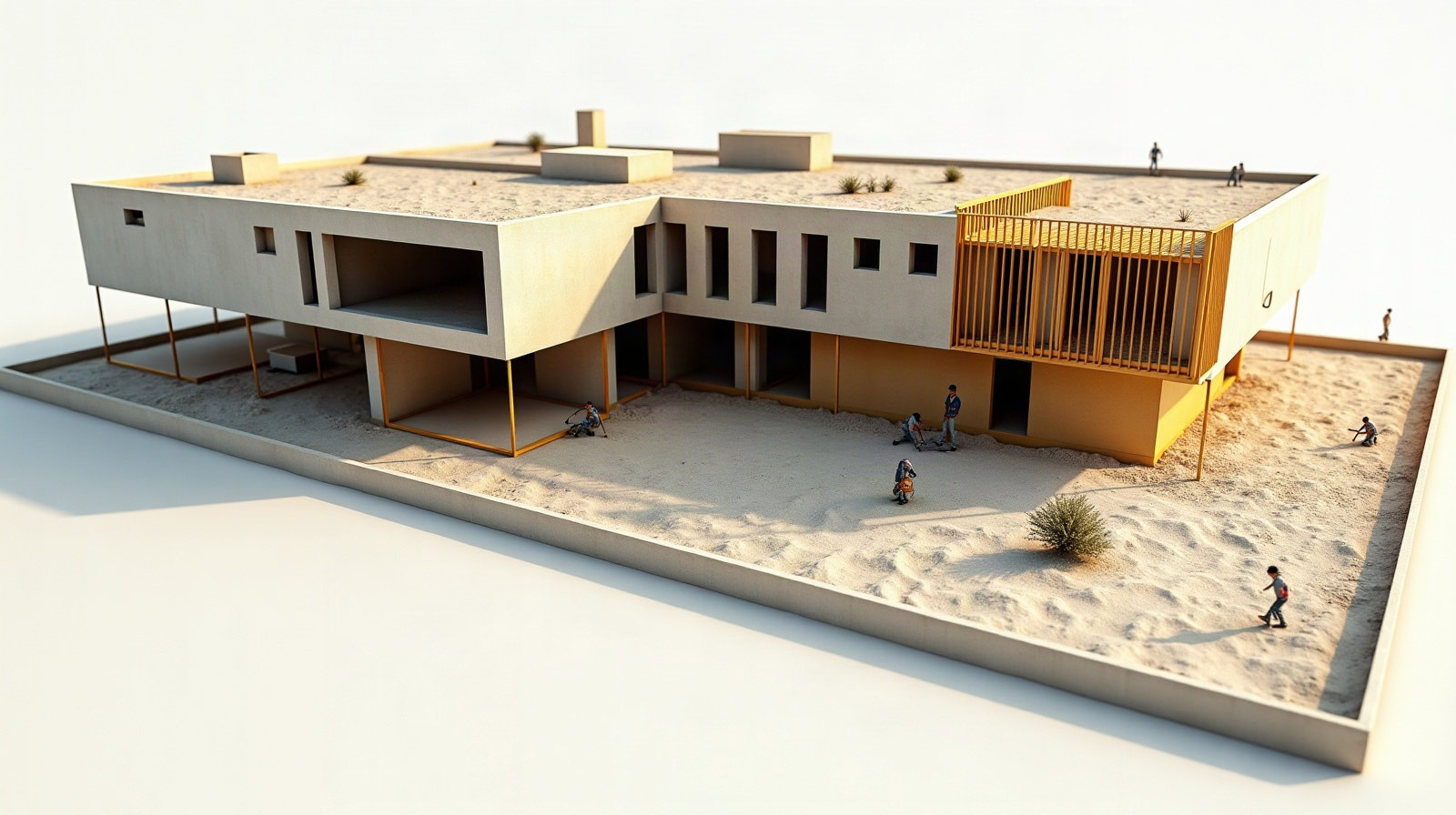 Maqueta arquitectónica y material de coordinación de proyecto